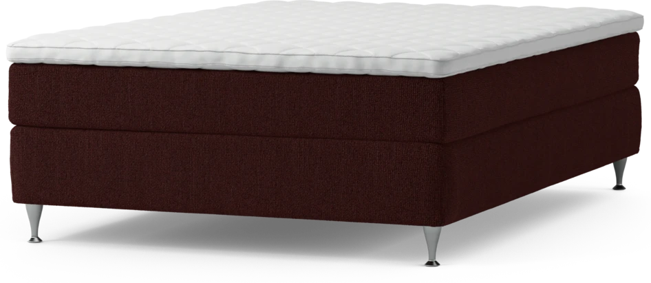 Delux Sense - Kontinentalsäng, enkelsäng 140 cm med bäddmadrass och sängben
