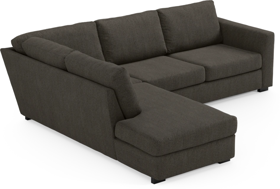 Friday - 2,5-sits soffa med divan vänster - Brun