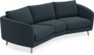 Madison - 3-sits soffa svängd, 70 cm - Turkos