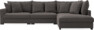 Rossi - 3-sits soffa med divan höger - Grå