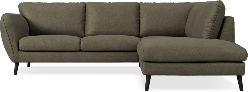 Madison Lux - 2-sits soffa med divan höger - Brun