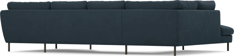 Madison - 2-sits soffa med divan vänster och schäslong höger - Blå