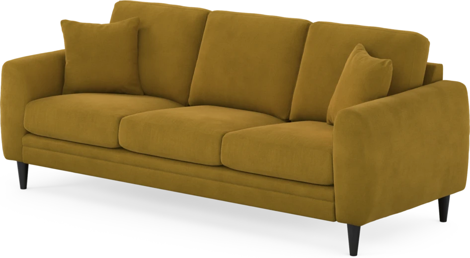 Eden - 3-sits soffa - Gul