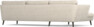 Madison Lux - 3-sits soffa med schäslong vänster - Beige