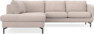 Madison - 2-sits soffa med divan vänster - Beige