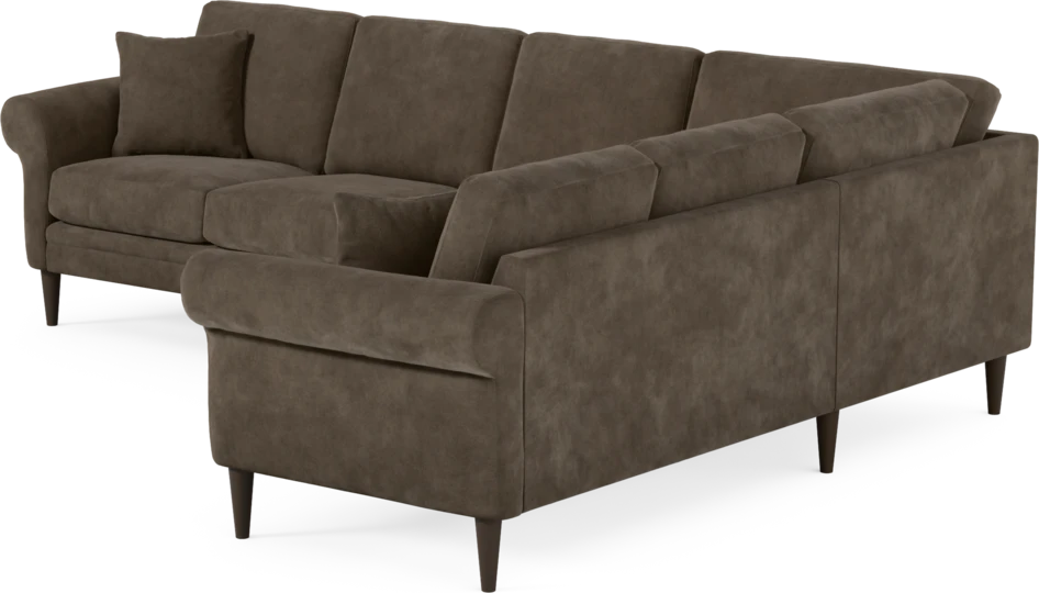 Eden - Hörnsoffa, 3+2-sits - Brun