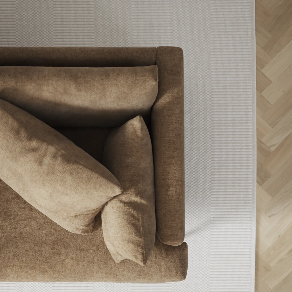 Harper - 3-sits soffa - Brun