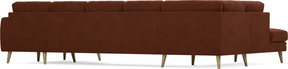 Eden - 3-sits soffa med divan vänster och schäslong höger - Orange