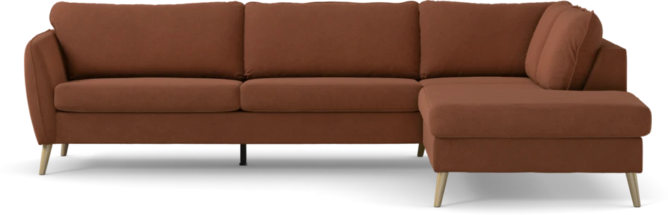 County - 2,5-sits soffa med divan höger - Orange
