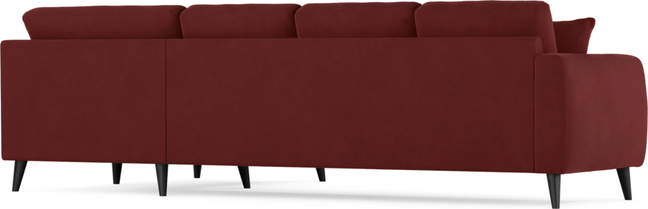 Eden - Hörnsoffa, 3+1-sits - Röd