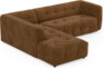 Bella - 3-sits soffa med divan vänster - Orange