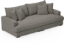 Rossi - 3-sits soffa, hel dyna - Grå