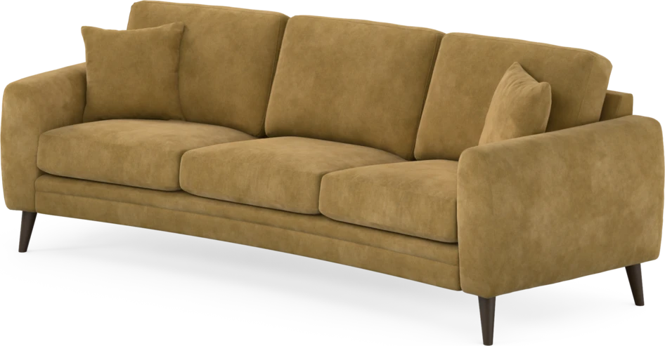 Eden - 3-sits soffa svängd - Gul
