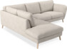 Madison Lux - 2-sits soffa med divan vänster - Vit