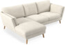 Madison Lux - 2-sits soffa med schäslong vänster - Vit