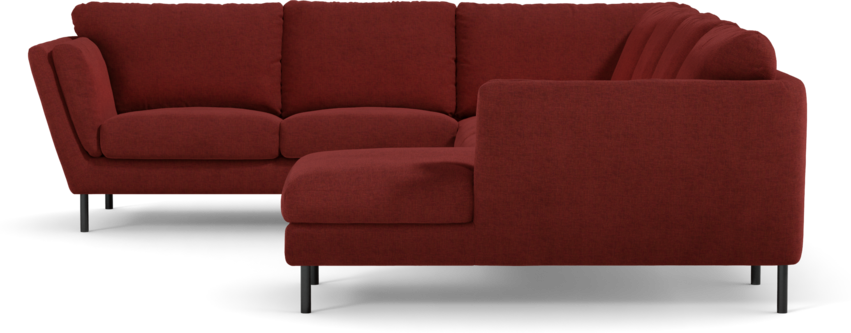 Madison Lux - Hörnsoffa med schäslong höger - Röd