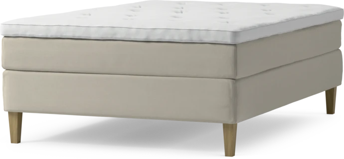 Delux Sense, Kontinentalsäng, enkelsäng 140 cm med bäddmadrass och sängben