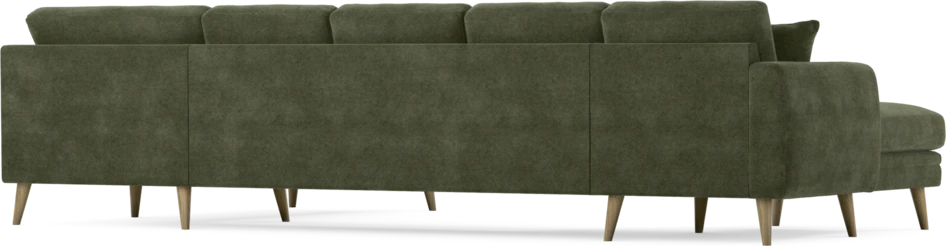 Eden - 3-sits soffa med schäslong vänster och divan höger - Grön