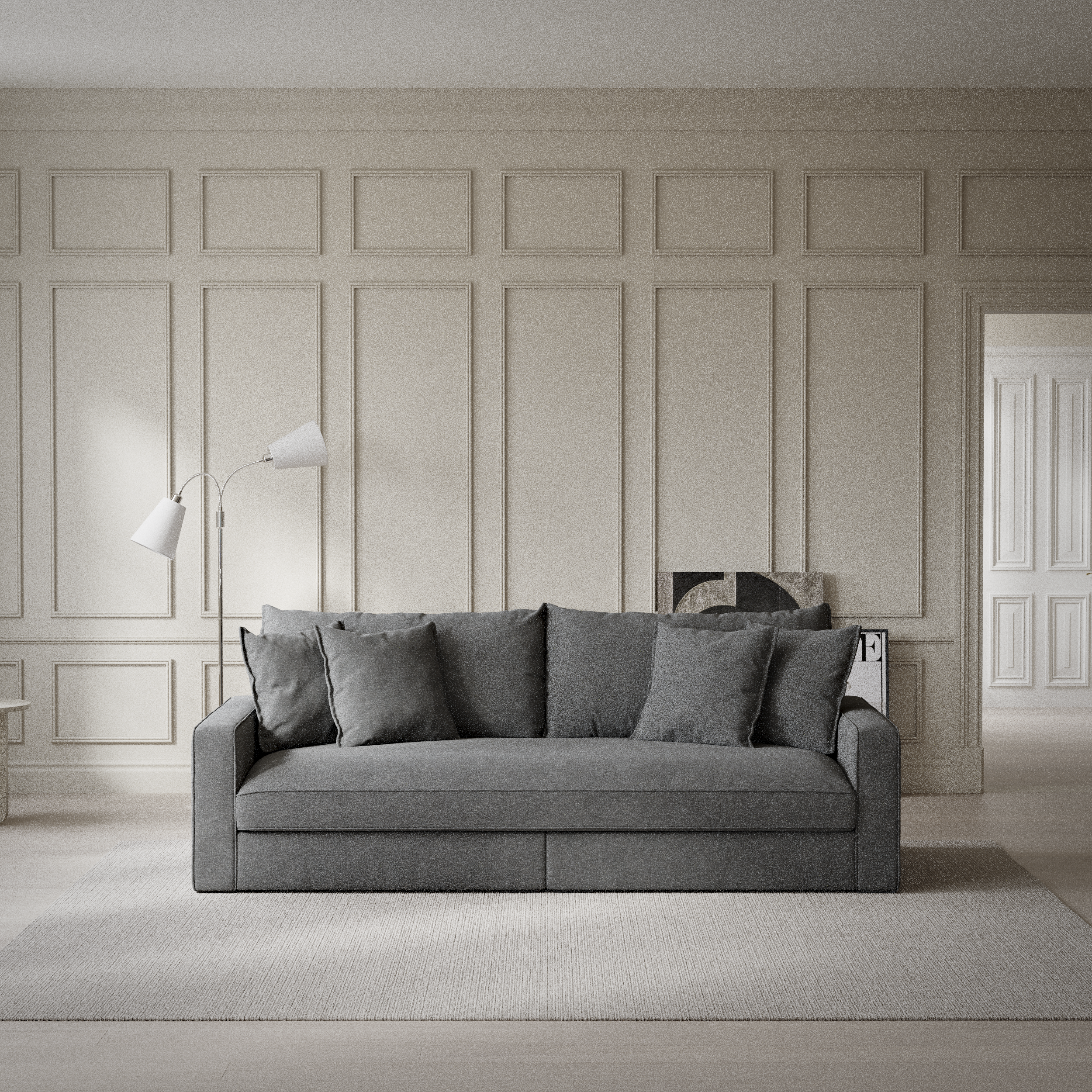 Rossi - 3-sits soffa, hel dyna - inspiration