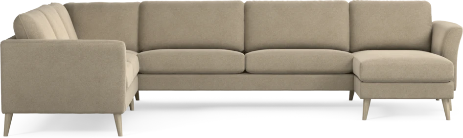 Bridge - Hörnsoffa, 2+3-sits med schäslong höger - Beige