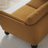 Madison Lux - 3-sits soffa med divan höger - Gul
