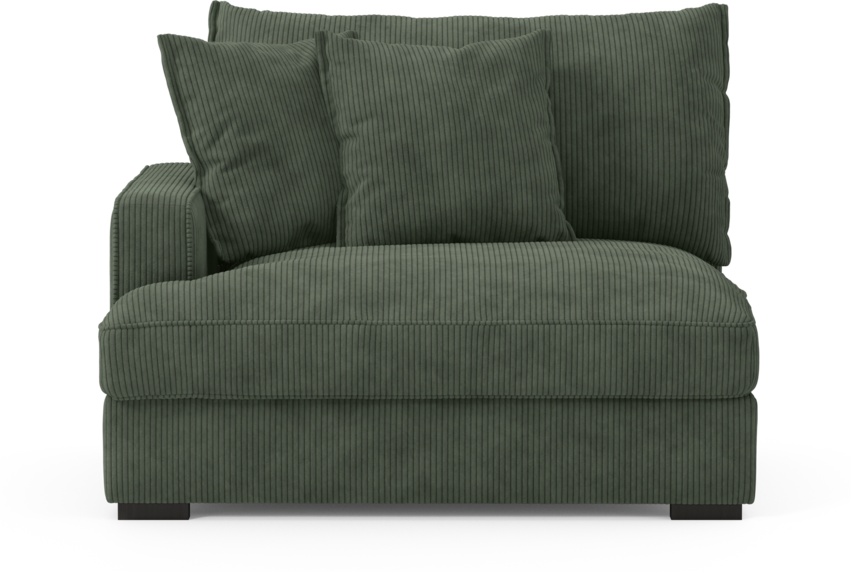 Rossi - 1,5-sits med armstöd vänster - Grön