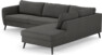 County - 2,5-sits soffa med divan höger - Grå