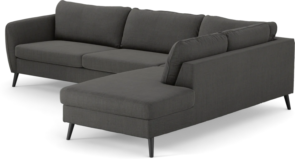 County - 2,5-sits soffa med divan höger - Grå
