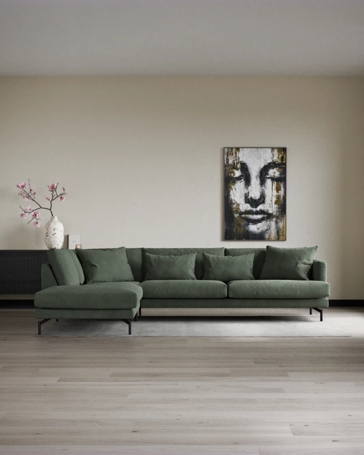 Harper - 3-sits soffa med divan vänster - inspiration