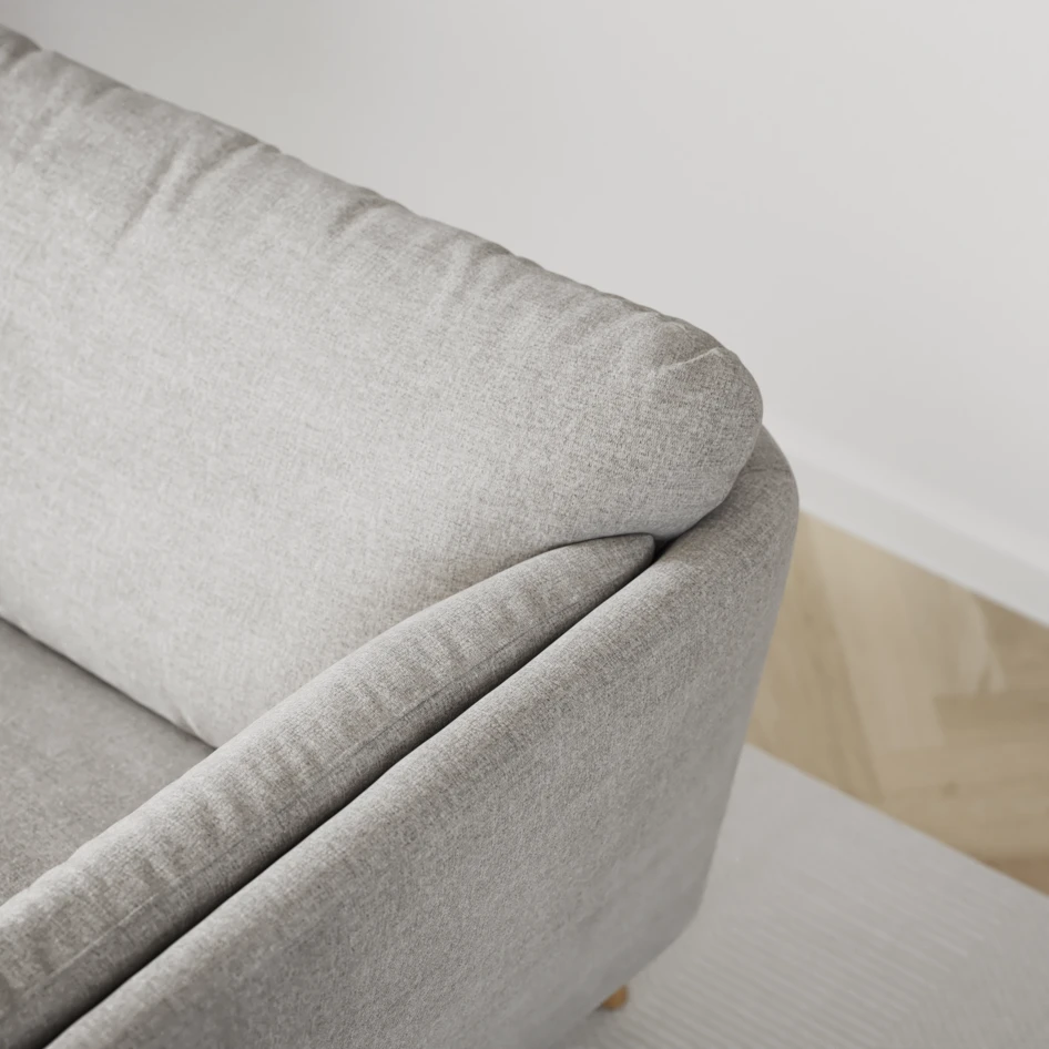 Madison Lux - 2-sits soffa med divan vänster och schäslong höger - Grå