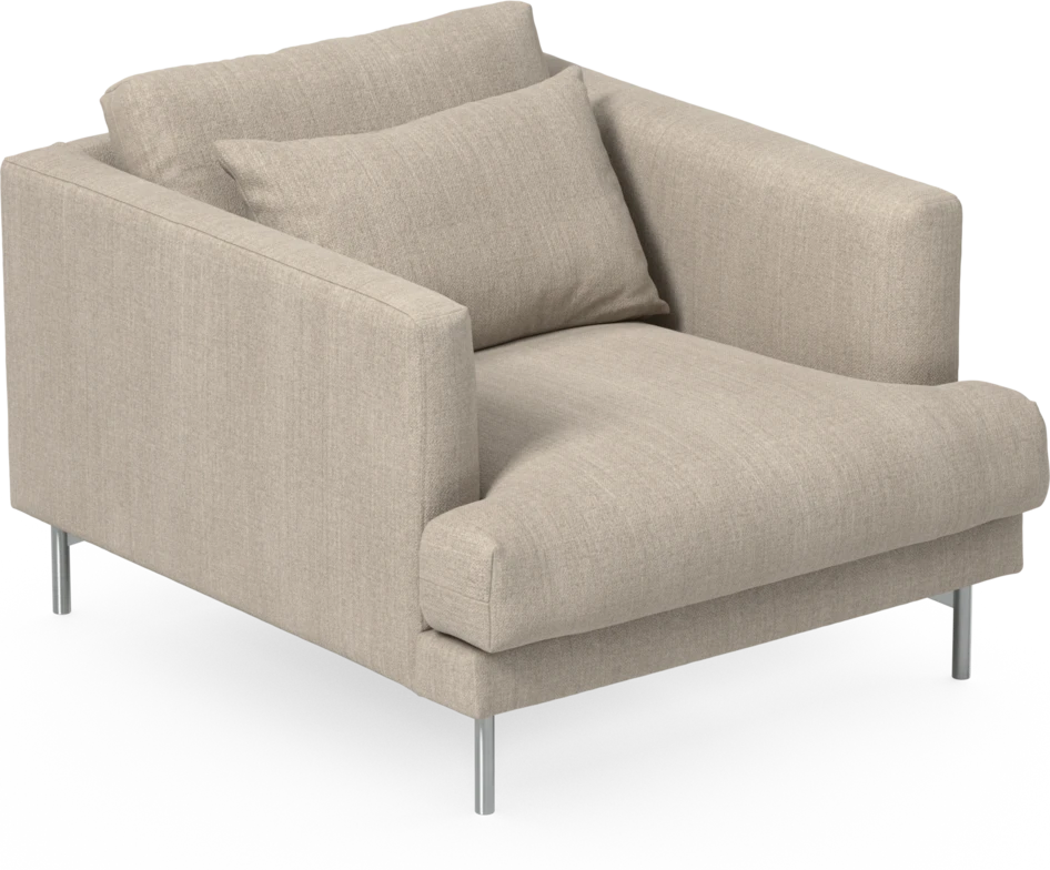 Harper - Fåtölj, 75 cm - Beige