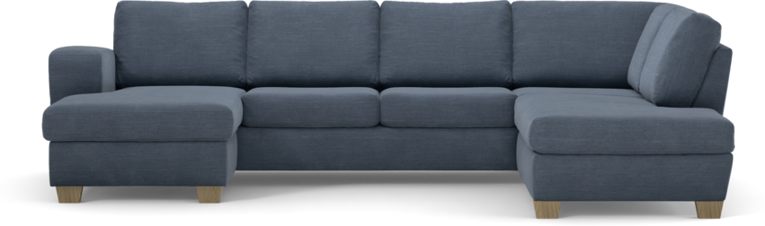 Friday - 3-sits soffa med schäslong vänster och divan höger - Blå