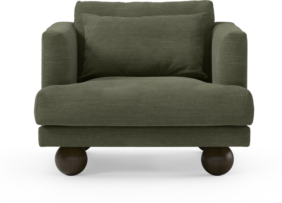 Harper - Fåtölj, 75 cm - Grön
