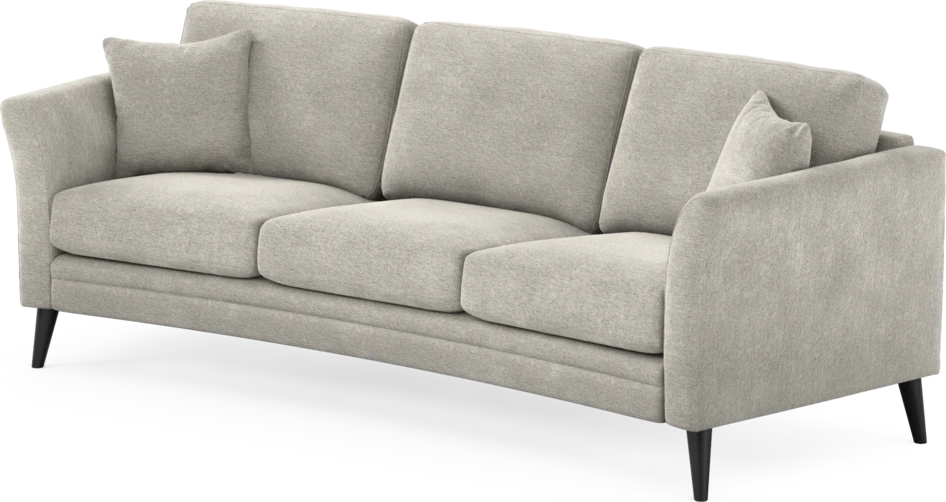 Eden - 3-sits soffa svängd - Grå
