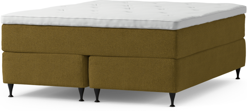 Delux Exclusive - Kontinentalsäng, dubbelsäng med bäddmadrass och sängben