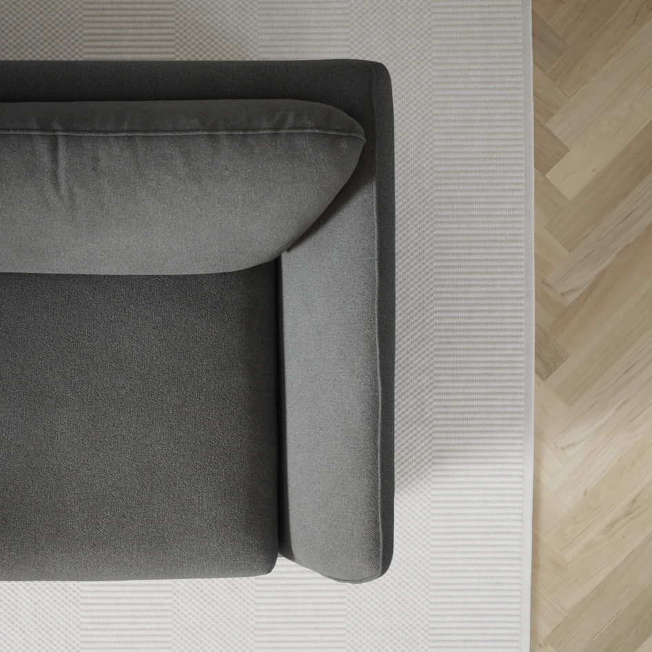 Madison Lux - 2-sits soffa med divan vänster och höger - Grå