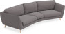 Madison - 3-sits soffa svängd, 90 cm - Grå