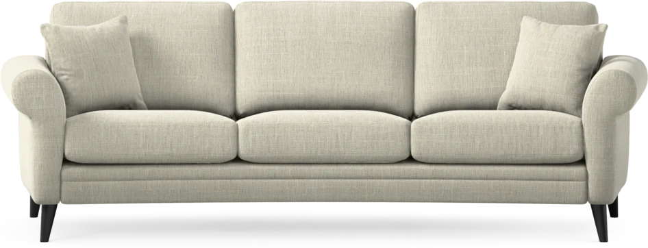 Eden - 3-sits soffa svängd - Beige