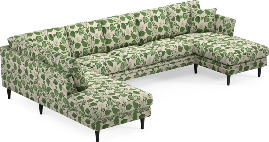 Eden - 3-sits soffa med divan vänster och schäslong höger - Flerfärgad