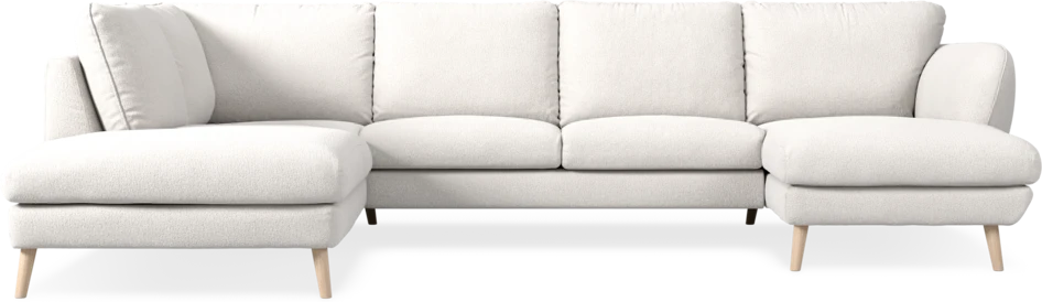 Madison Lux - 2-sits soffa med divan vänster och schäslong höger - Beige