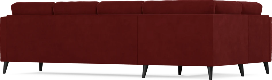 Eden - Hörnsoffa, 1+3-sits - Röd