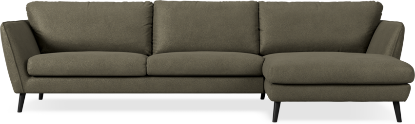 Madison Lux - 3-sits soffa med schäslong höger - Brun