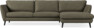 Madison Lux - 3-sits soffa med schäslong höger - Brun