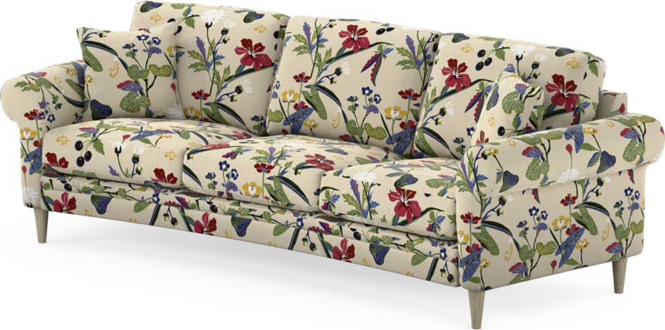 Eden - 3-sits soffa svängd - Flerfärgad