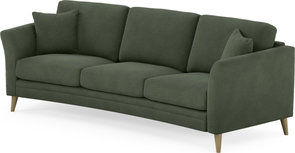 Eden - 3-sits soffa svängd - Grön