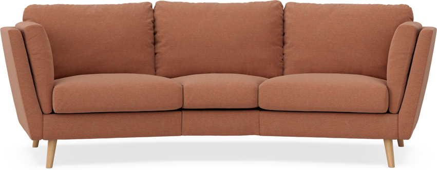 Madison - 3-sits soffa svängd, 70 cm - Orange