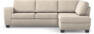 Friday - 2,5-sits soffa med divan höger - Beige