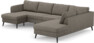County - 3-sits soffa med schäslong vänster och divan höger - Brun