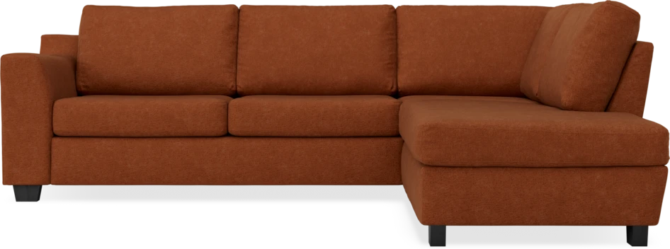 Friday - 2,5-sits soffa med divan höger - Orange