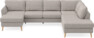 County - 3-sits soffa med schäslong vänster och divan höger - Beige